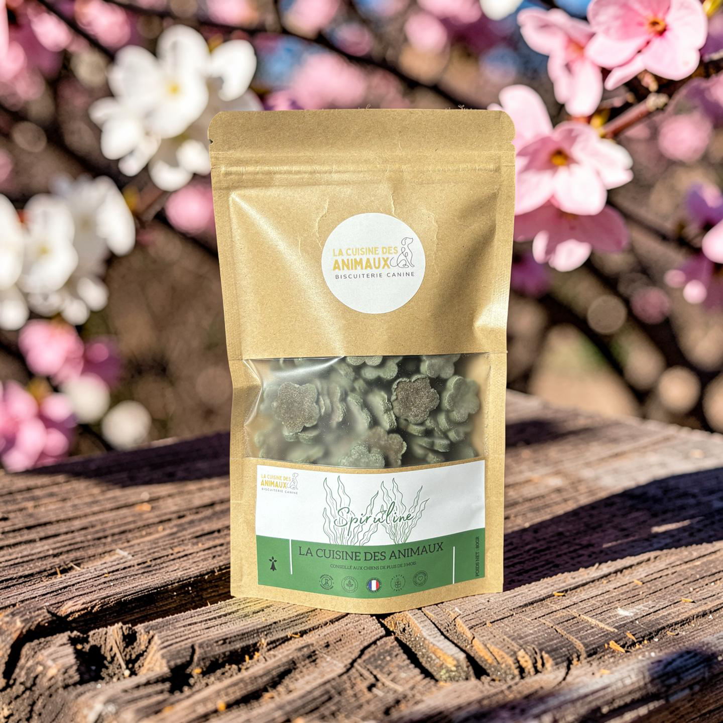 Biscuits spiruline