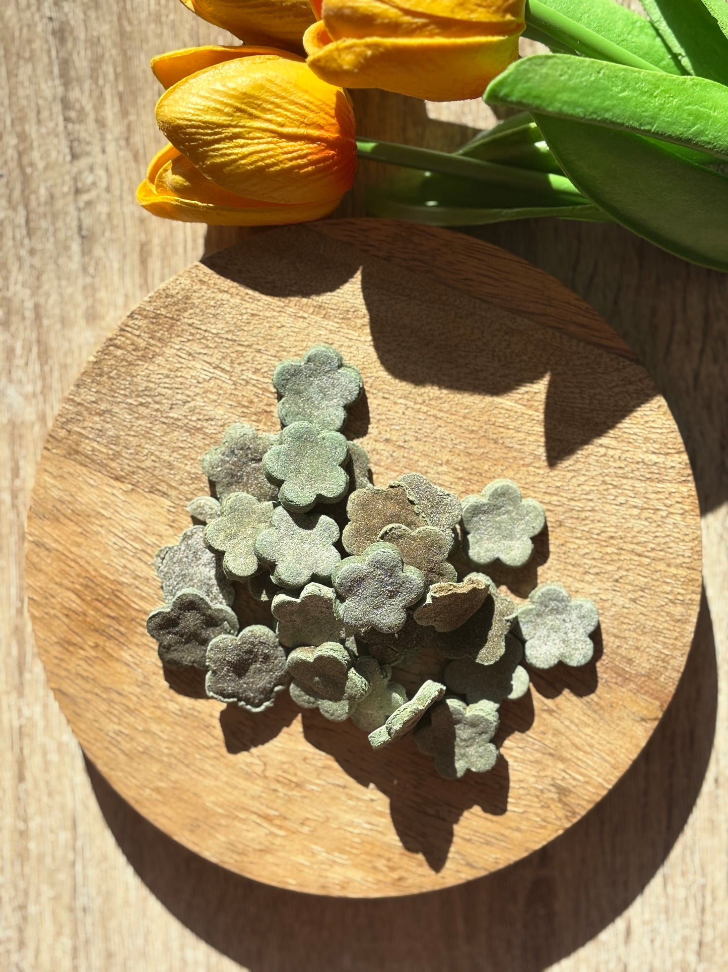 Biscuits spiruline